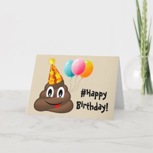 Tarjeta #Happy Birday Card (Feliz cumpleaños): Emoji de Fi