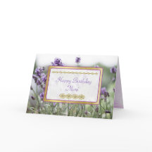 Tarjeta Happy Birday Mimi Lavender Fields
