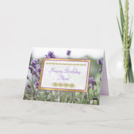 Tarjeta Happy Birday Mimi Lavender Fields