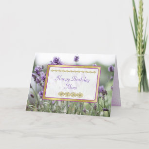 Tarjeta Happy Birday Mimi Lavender Fields