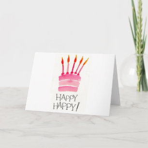 Tarjeta Happy Birday Word Cloud