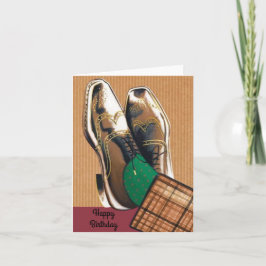 Tarjeta Happy Birthay retro