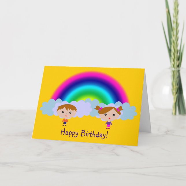 Tarjeta Happy Birthday! (Anverso)