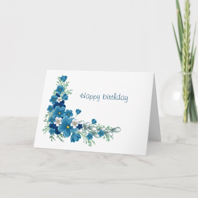 Tarjeta Happy birthday (Anverso)