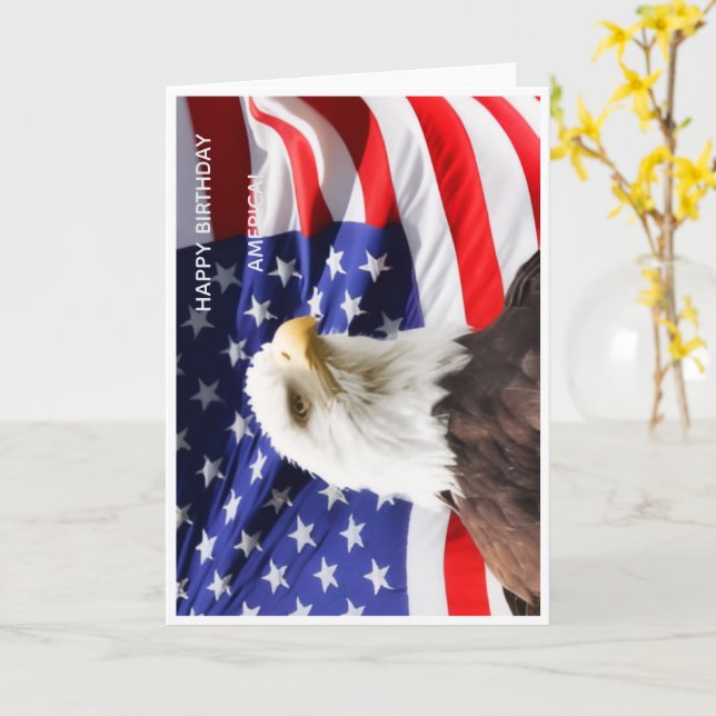 Tarjeta Happy Birthday America Greeting Card (flor amarilla)