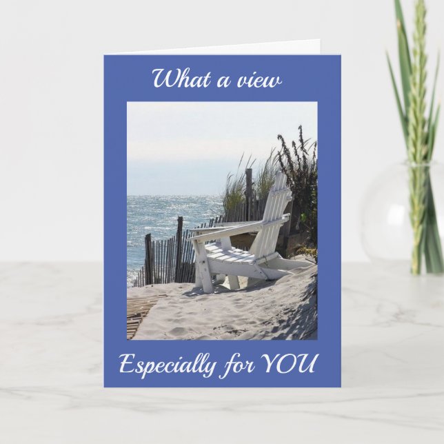 TARJETA ***HAPPY BIRTHDAY** BEACH STYLE CARD (Anverso)