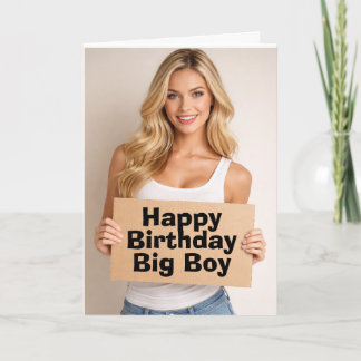 Tarjeta Happy birthday big boy