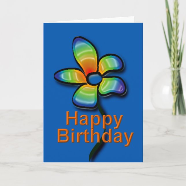 Tarjeta Happy Birthday card (Anverso)