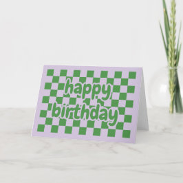 Tarjeta Happy birthday card geometric