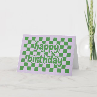Tarjeta Happy birthday card geometric