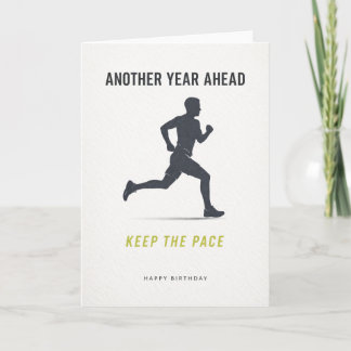 Tarjeta happy birthday card runner