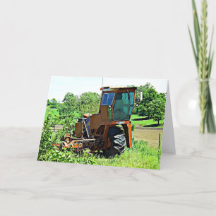 Tarjeta Happy BIrthday Card Tractor Photograph