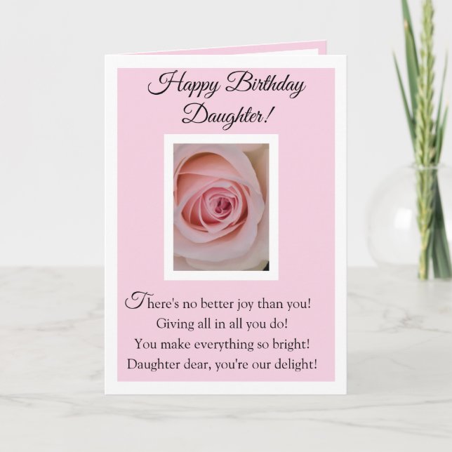 Tarjeta Happy Birthday Daughter Card (Anverso)