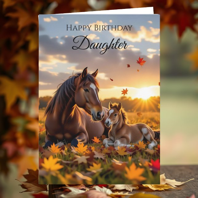 Tarjeta Happy Birthday Daughter | Horse Themed (Subido por el creador)
