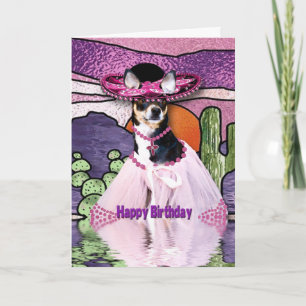 Tarjeta HAPPY BIRTHDAY - Feliz Cumpleaños - CHIHUAHUA