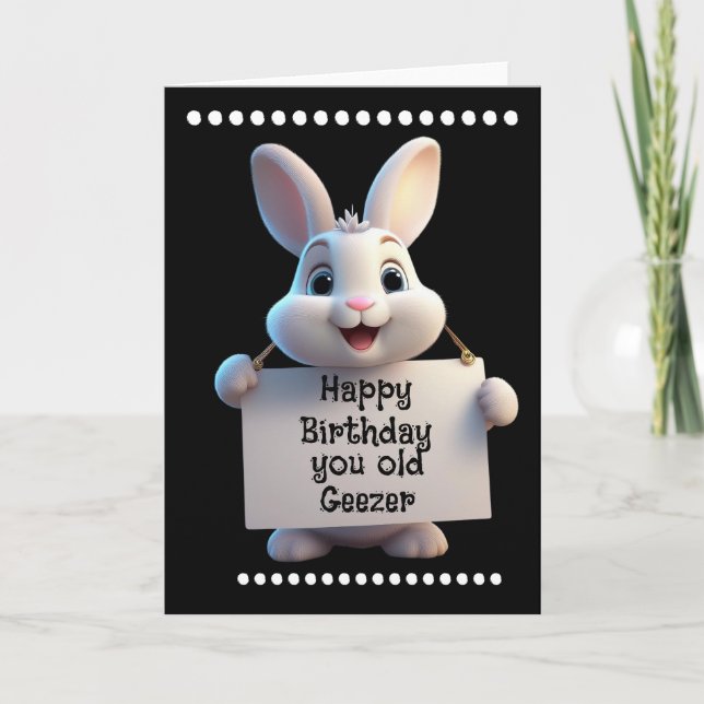 Tarjeta HAPPY BIRTHDAY Folded Greeting Card (Anverso)