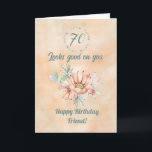 Tarjeta Happy Birthday Friend Watercolor Cactus<br><div class="desc">A beautiful watercolor cactus card to send to your Friend to express your love on her birthday</div>