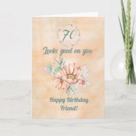 Tarjeta Happy Birthday Friend Watercolor Cactus