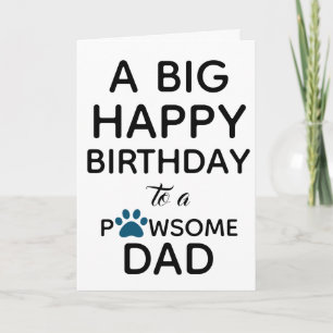 Tarjeta Happy Birthday from Dog - Funny Dog Dad