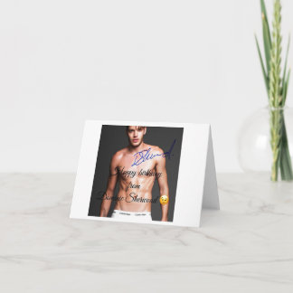 Tarjeta Happy birthday from Dominic Sherwood