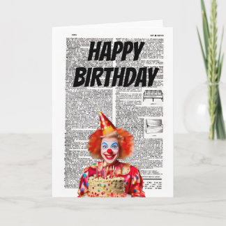 Tarjeta HAPPY BIRTHDAY from the Clown