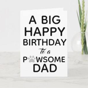 Tarjeta Happy Birthday From the Dog