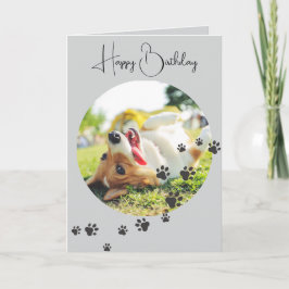 Tarjeta Happy Birthday from Your Furry Friend 2 Photos  