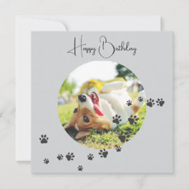 Tarjeta Happy Birthday from Your Furry Friend 2 Photos  