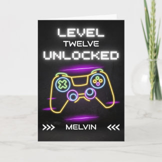 Tarjeta Happy Birthday Gamer with Console