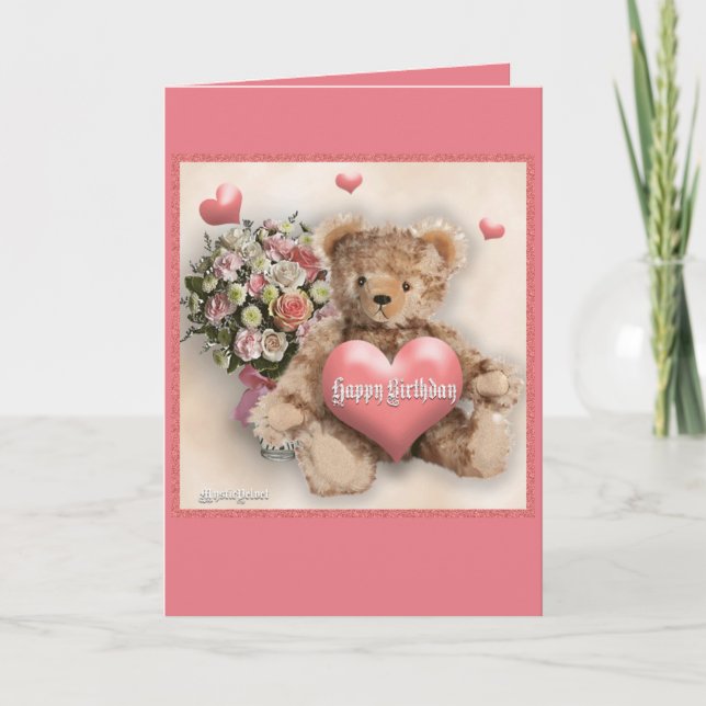 Tarjeta Happy Birthday - Girl (Anverso)