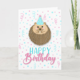 Tarjeta Happy Birthday Hedgie