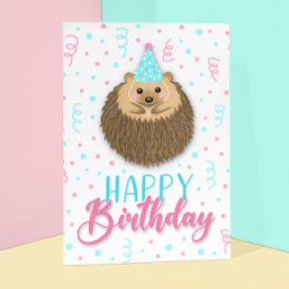 Tarjeta Happy Birthday Hedgie