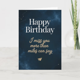Tarjeta happy birthday i miss you card