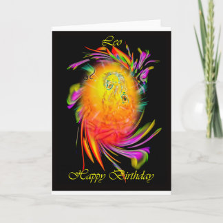 Tarjeta Happy Birthday Leo