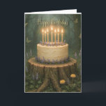 Tarjeta Happy Birthday  Magic Forest  Birthday Card<br><div class="desc">Happy Birthday artwork by Solitaire Bon Lavi</div>