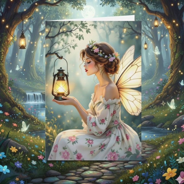 Tarjeta Happy Birthday Niece | Fairy Themed (Subido por el creador)