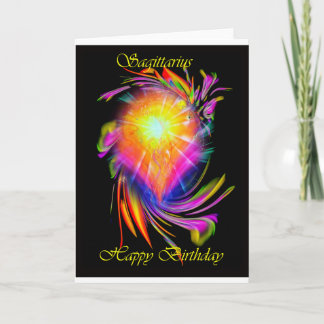 Tarjeta Happy Birthday Sagittarius
