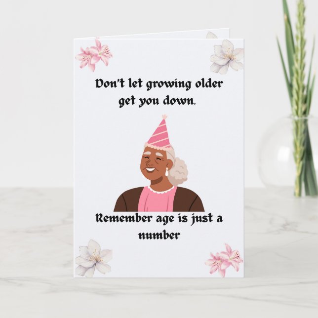 Tarjeta Happy Birthday Senior! Card (Anverso)