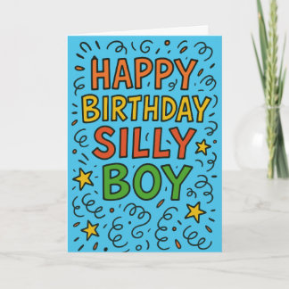Tarjeta Happy Birthday Silly Boy Funny
