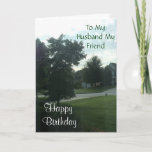Tarjeta Happy Birthday to my Husband<br><div class="desc">A Birthday  Card to My Husband.</div>