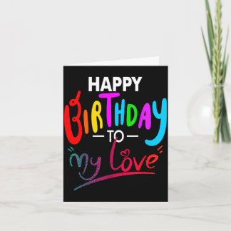 Tarjeta Happy birthday to womens girls birthday to love