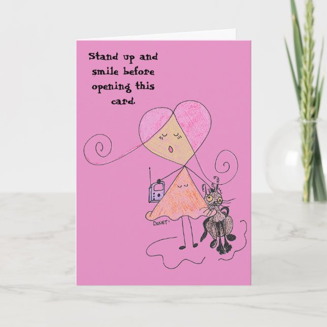 Tarjeta Happy Birthday To You (Anverso)