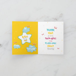 Tarjeta Happy Bright Tooth Fairy Land Sparkly Magly Fun