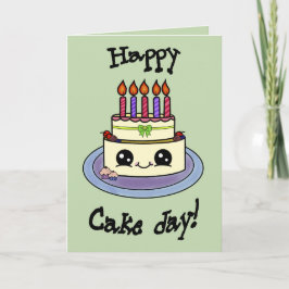 Tarjeta Happy cake day! Verjaardags