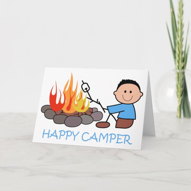 Tarjeta Happy Camper (Anverso)