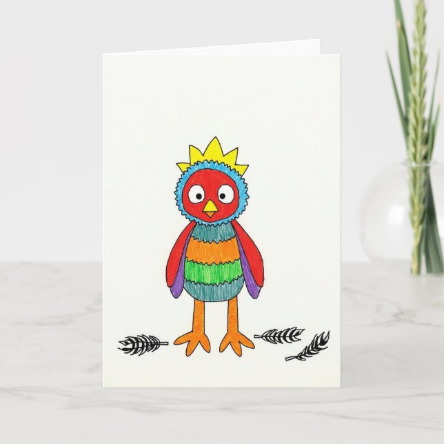 Tarjeta Happy Colorful Critter Card (Anverso)
