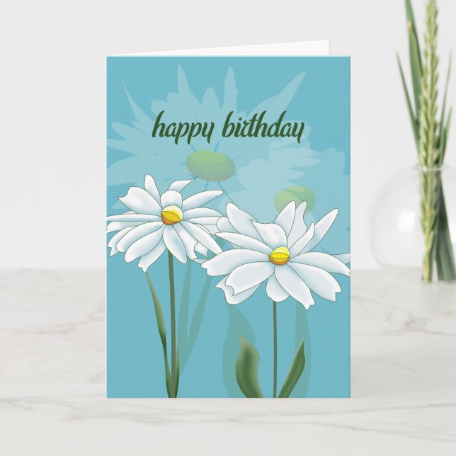Tarjeta Happy Daisyday Birthday Card (Anverso)