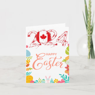 Tarjeta Happy Easter 2024 Greeting Card "Canada"