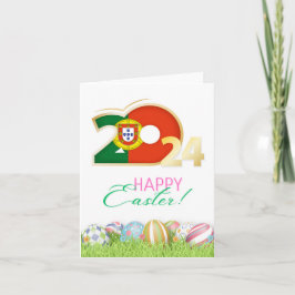 Tarjeta Happy Easter 2024 Greeting Card "Portugal"
