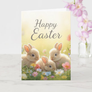 Tarjeta Happy easter bunnies